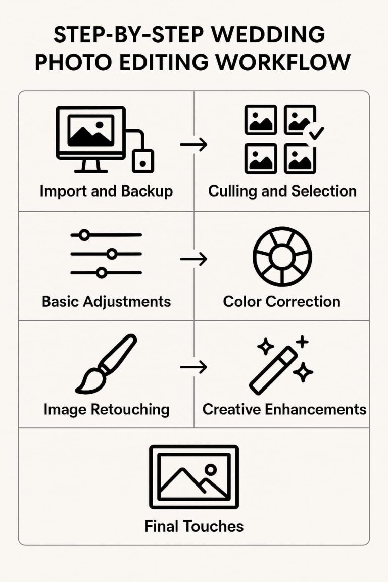 Photo Editing Workflow How to Edit Wedding Photos Like a Pro - Professional Image Editing ...